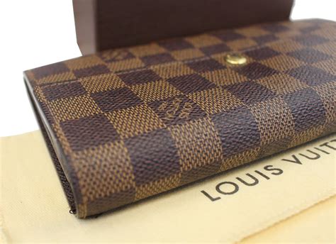 louis vuitton damier ebene wallet|Louis Vuitton damier long wallet.